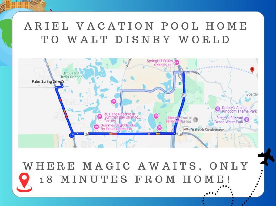 Ariel Private Pool Home Wspa Orlando Bagian luar foto