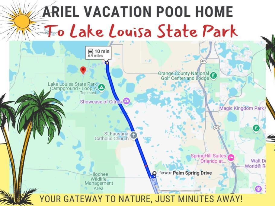 Ariel Private Pool Home Wspa Orlando Bagian luar foto